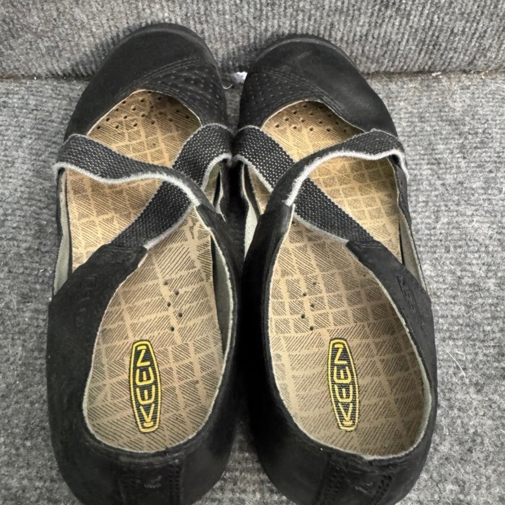 Keen Sienna MJ Black Leather Mary Jane Flats Shoes Women 7.5 1016644 - Picture 6 of 9